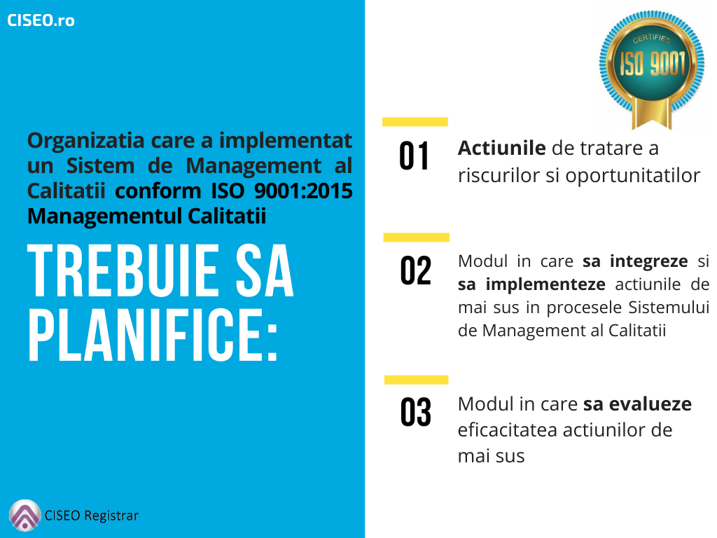 planificare ISO 9001