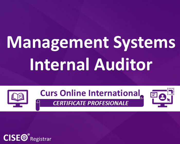 CMSIA – CERTIFIED MANAGEMENT SYSTEMS INTERNAL AUDITOR Online Course (ISO 19011 Guidelines for Auditing Management Systems)