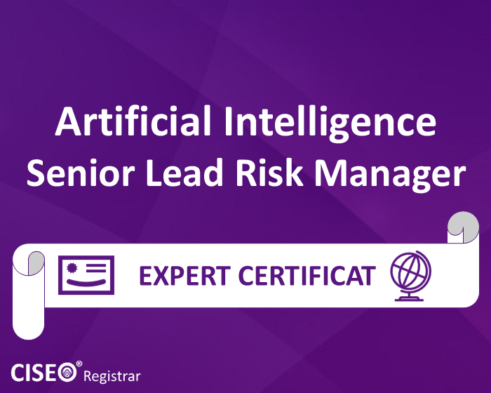 AI SENIOR LEAD RISK MANAGER CERTIFICAT