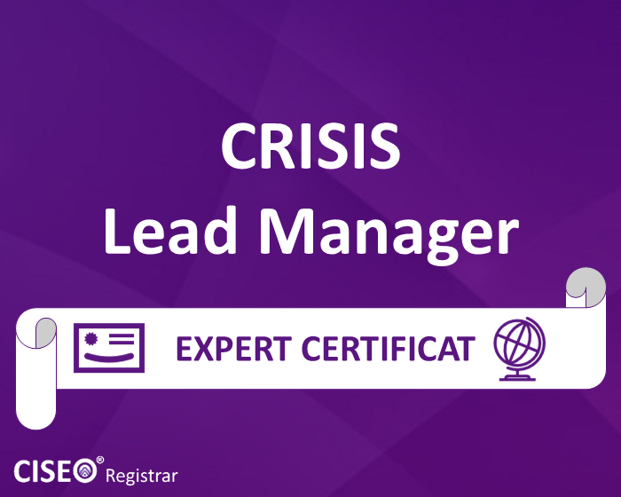 CRISIS LEAD MANAGER CERTIFICAT