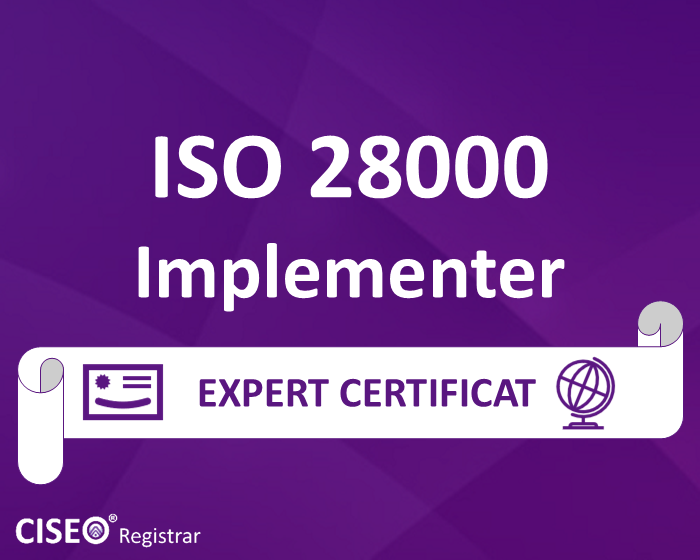 ISO 28000 IMPLEMENTER CERTIFICAT