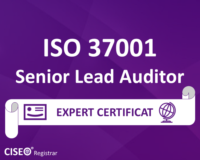 ISO 37001 SENIOR LEAD AUDITOR CERTIFICAT