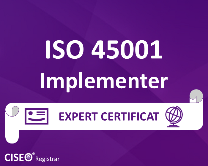 ISO 45001 IMPLEMENTER CERTIFICAT