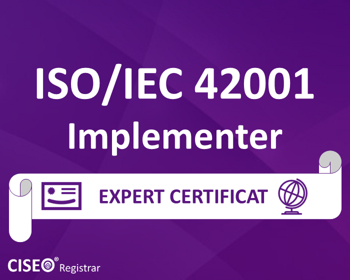 ISO/IEC 42001 IMPLEMENTER CERTIFICAT